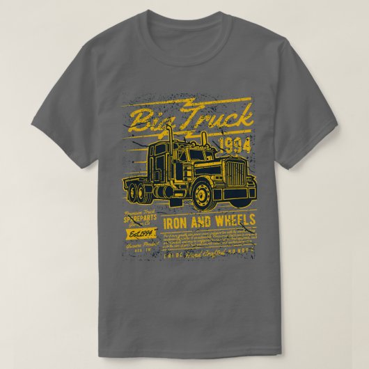 Big Truck Iron and Wheels  Design T-shirt (Design voorkant)