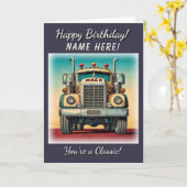  Big Truck Je bent een klassieke verjaardag Kaart (Gele Bloem)