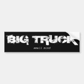 Big Truck-small gebreide B&W-Bumpersticker Bumpersticker (Voorkant)