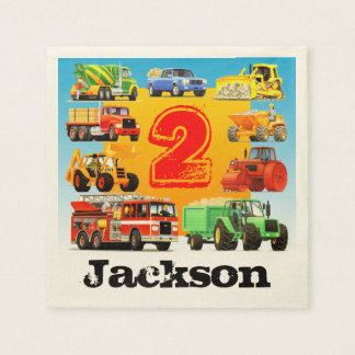 Big Trucks 2e verjaardagsfeestje Servet