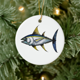 Big Tuna Fish Keramisch Ornament