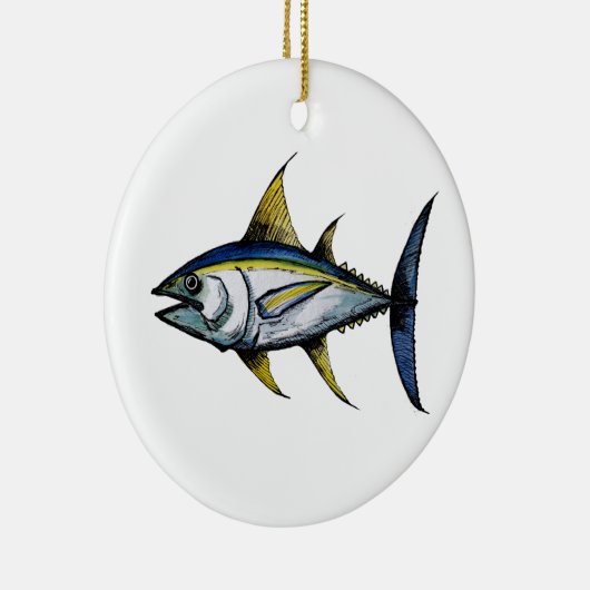 Big Tuna Fish Keramisch Ornament (Rechts)