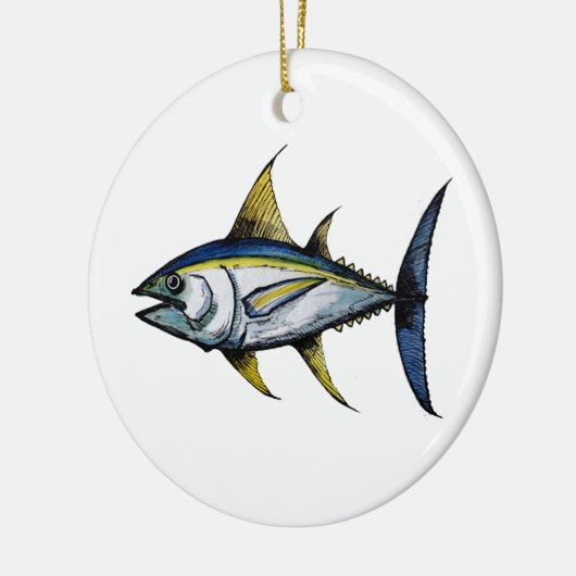 Big Tuna Fish Keramisch Ornament (Links)