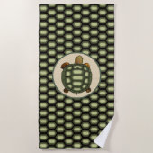 Big Turtle and Tortoise Shell Strandlaken (Voorkant)