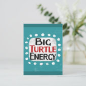 Big Turtle Energy Briefkaart (Staand voorkant)