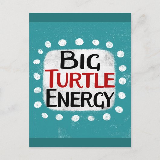 Big Turtle Energy Briefkaart (Voorkant)