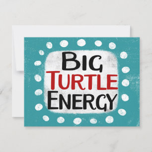 Big Turtle Energy Wenskaart Kaart