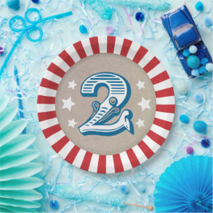 Big Two Circus Big Top Second Birthday Party Bord