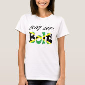 Big Up Bolt Jamaican Flag T-shirt (Voorkant)