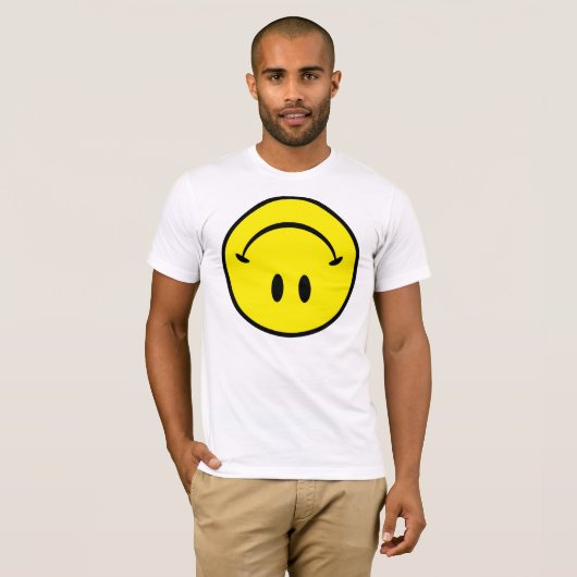 Big Upside Down Smile T-shirt (Voorkant volledig)