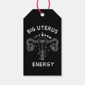 Big Uterus Energy Feminist Cadeaulabel (Achterkant)