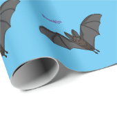 Big vampire bat cartoon illustration  cadeaupapier (Rol Hoek)