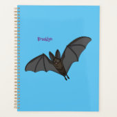 Big vampire bat cartoon illustration  planner (Voorkant)
