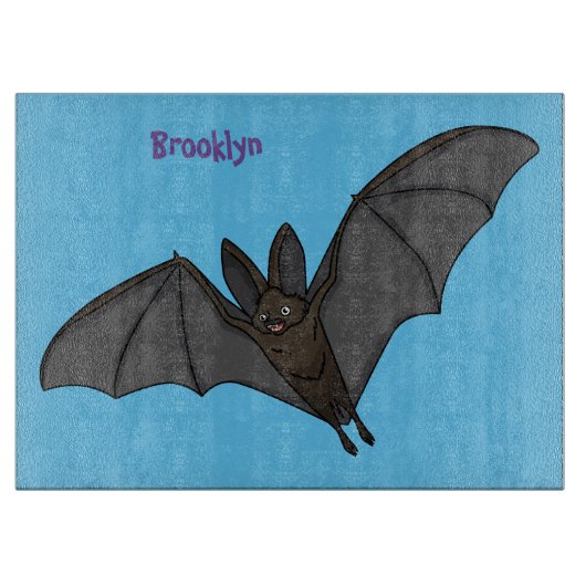 Big vampire bat cartoon illustration snijplank (Voorkant)