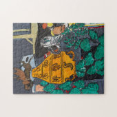 Big Vase of Flowers Two Dachshunds Legpuzzel (Horizontaal)