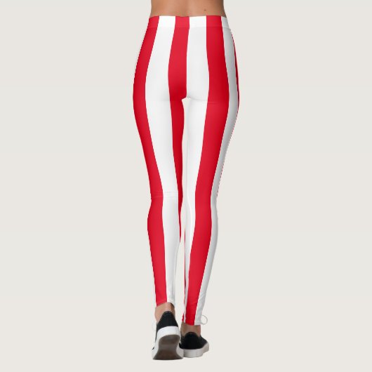 Big Vertical Candycane Stripe Leggings (Achterkant)