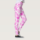 Big, vette, gevarieerde roze pooldots AH2015 Leggings (Rechts)