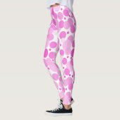 Big, vette, gevarieerde roze pooldots AH2015 Leggings (Links)