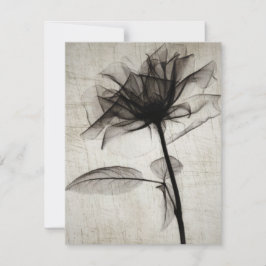 Big Vintage X-Ray Flower Notitiekaartje