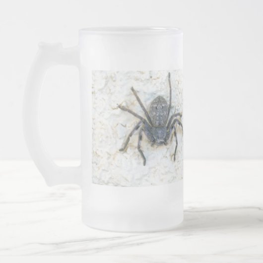 Big Vrouw Huntsman Spider Matglas Bierpul (Links)
