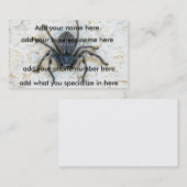 Big Vrouw Huntsman Spider Visitekaartje (Voorkant / Achterkant)