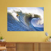 Big Wave bij de Mavericks Surfred Competition Canvas Afdruk (Insitu (Woonkamer))