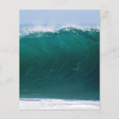 Big Wave Budget Weddenschap Kustuitnodiging Flyer (Achterkant)