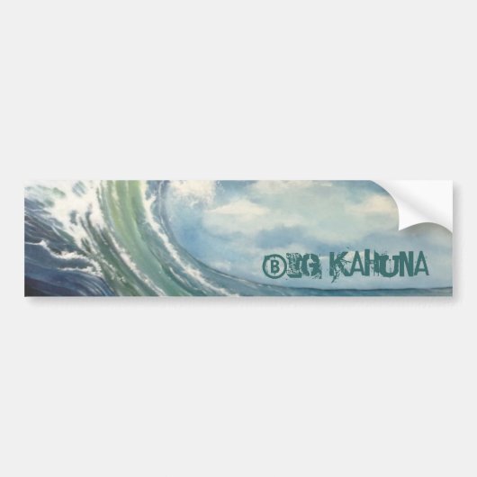 Big Wave Bumpersticker (Voorkant)