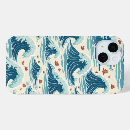 Big Wave Case-Mate iPhone Case (Achterkant (horizontaal))