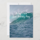 Big Wave Hawaiian Luau Party Invitation Kaart (Voorkant)