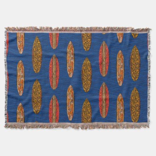 Big Wave Hawaiian Surfboards Deken (Voorkant)