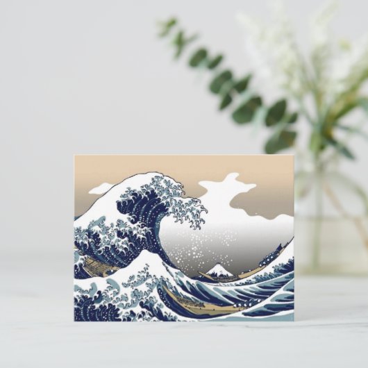 Big Wave Japans Art Briefkaart (Staand voorkant)