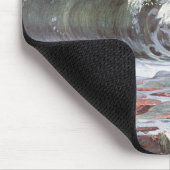 Big Wave Splashing op het strand (Frantisek Kupka) Muismat (Hoek)