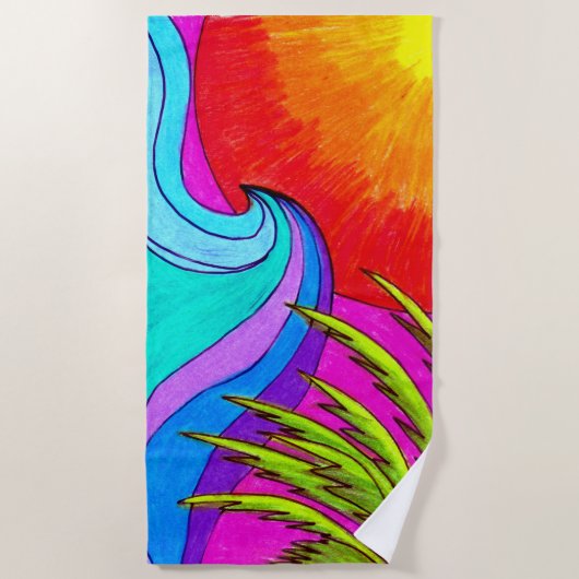 Big Wave strandlaken (Voorkant)