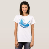 Big Wave Surfen Half Moon Bay T-shirt (Voorkant volledig)