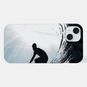 Big Wave Surfer iPhone Hoesje (Achterkant horizontaal)