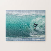 Big Wave Surfer Med Legpuzzel (Horizontaal)