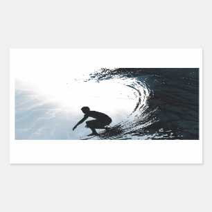 Big Wave Surfer Rechthoekige Sticker