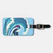 Big Wave Surfer Thunder_Cove Bagagelabel (Voorkant horizontaal)