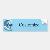 Big Wave Surfer Thunder_Cove Bumpersticker (Voorkant)