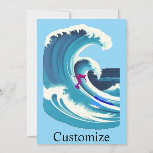 Big Wave Surfer Thunder_Cove Kaart (Voorkant)