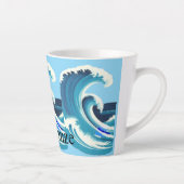 Big Wave Surfer Thunder_Cove Latte Mok (Rechts)