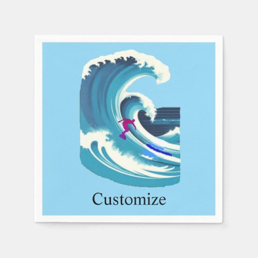 Big Wave Surfer Thunder_Cove Servet (Voorkant)
