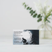 Big Wave Surfer Visitekaartje (Staand voorkant)