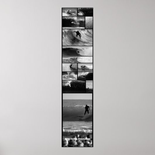 Big Wave Surfing door Poster (Voorkant)