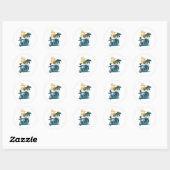 Big Waves Ronde Sticker (Vel)