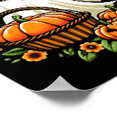 Big Ween Energy Funny Ghost Drink Pumpkin Spice La Poster (Hoek)