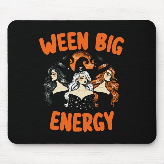Big Ween Energy Halloween  heksen voor mannen Muismat (Voorkant)