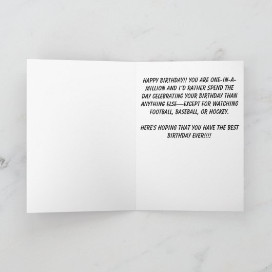 Big Weirdo Funny Birthday Kaart (Binnen)