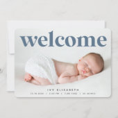 Big Welkom | Aankondiging van de foto ter geboorte (Voorkant)